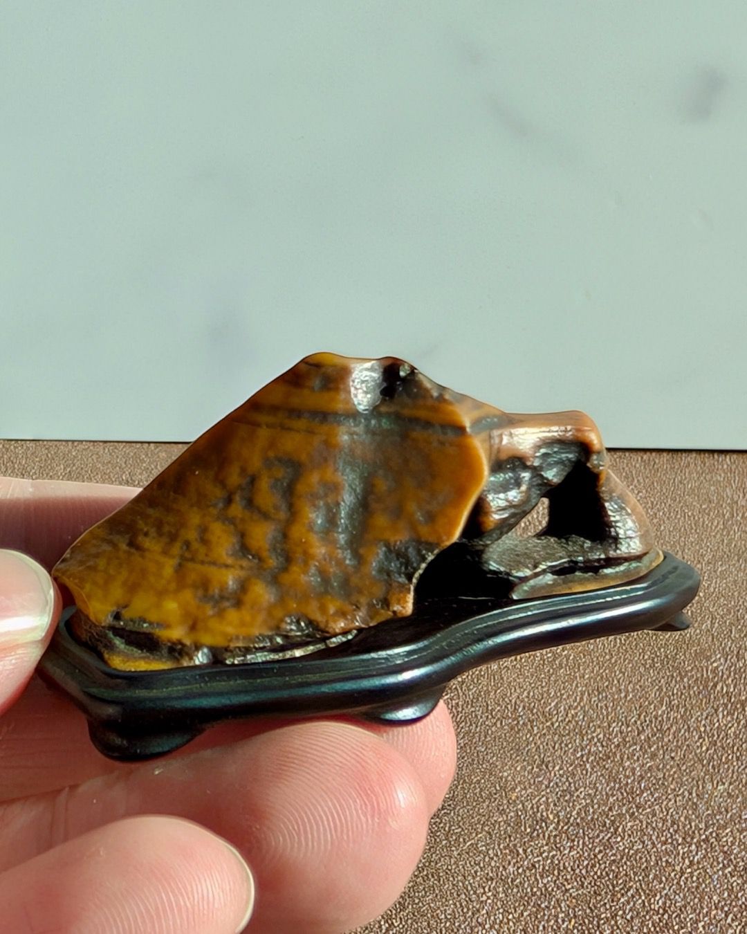 Mountain shape natural Gobi Stone