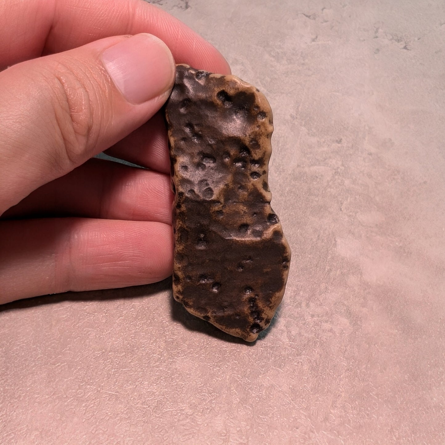 Mudstone with weathered rind