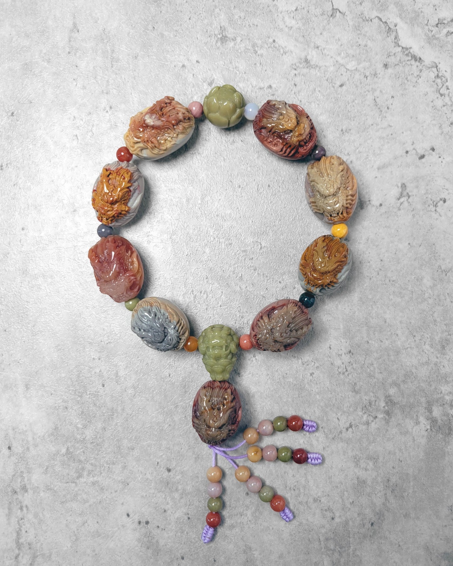 Dragon Heads Hand Held Bracelet