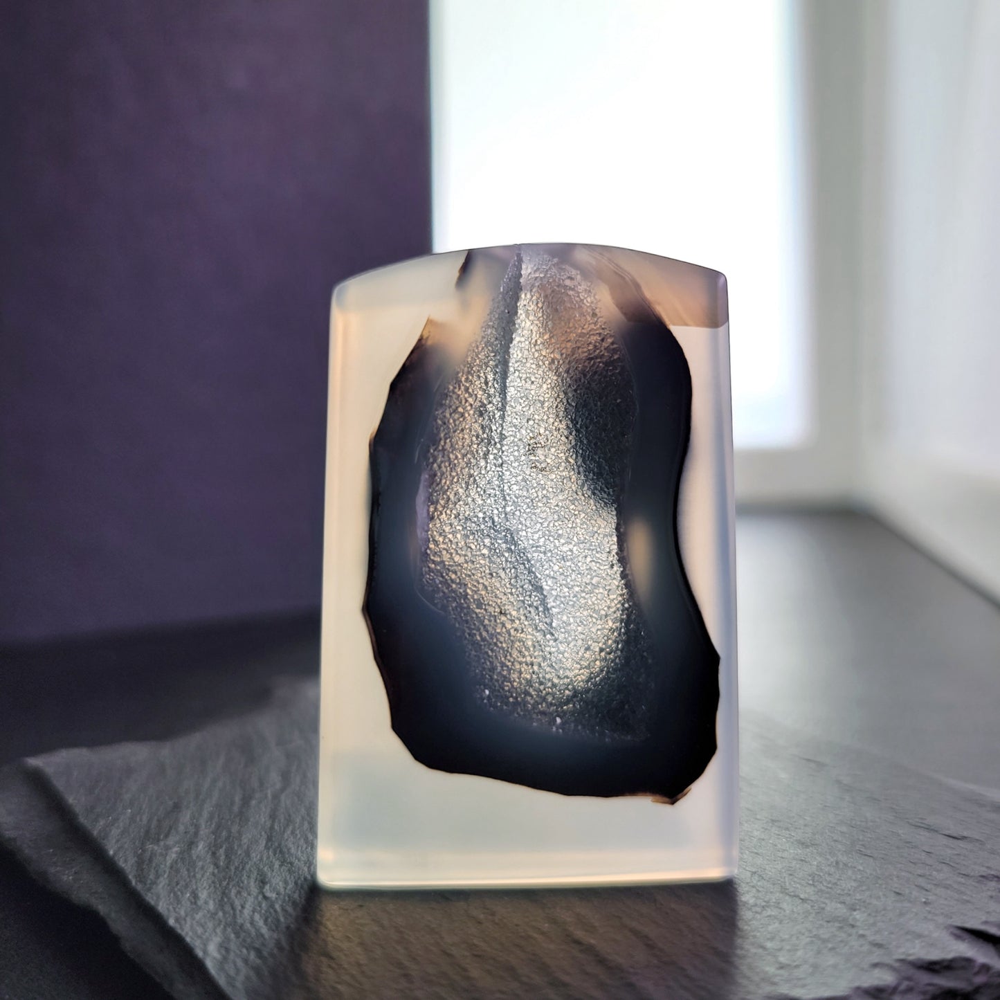 Agate with Crystals Pendant